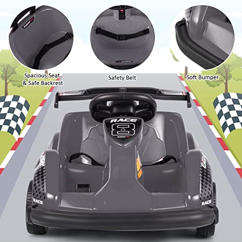 COSTWAY 6V Electric Go Kart, Remote Controlled Ride