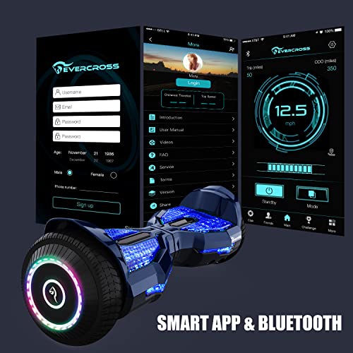 Evercross Bundle: Hoverboards + Kart Attachment, Bluetooth Speaker