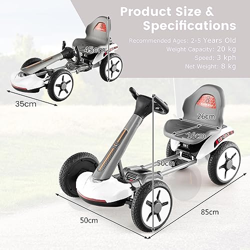 12V Electric Go Kart with Adjustable Steering & Seat