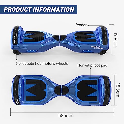 Bluetooth Mega Motion Hoverboards for Kids with LED Lights