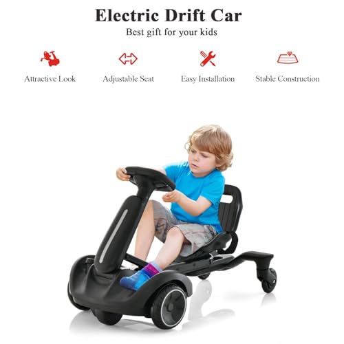 Kids Ride on Drift Car with Adjustable Seat