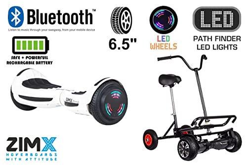 UL2272 Certified White Bluetooth Hoverboard with LED Wheels