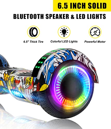 Hoverboard Go Kart Seat with LED Lights & Bluetooth