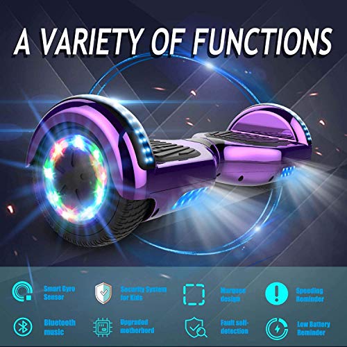GeekMe Hoverboard Go Kart Attachment: Bluetooth, LED, Gift