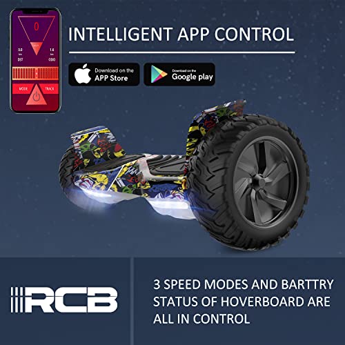 8.5" All Terrain Hoverboard with Bluetooth - Gift for Teens & Adults