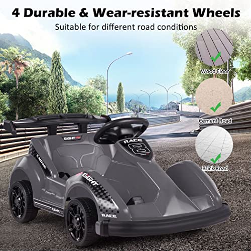 COSTWAY 6V Electric Go Kart, Remote Controlled Ride