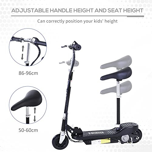 HOMCOM Kids Outdoor Powered Scooter - Black