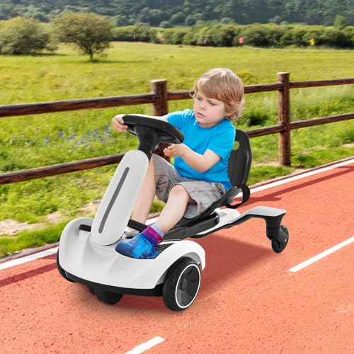 COSTWAY Electric Drift Car - 6V Go Kart for Kids