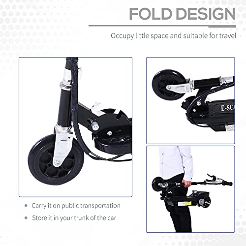 HOMCOM Kids Outdoor Powered Scooter - Black
