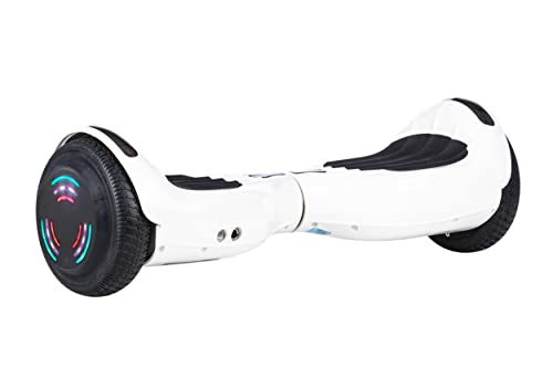 UL2272 Certified White Bluetooth Hoverboard with LED Wheels