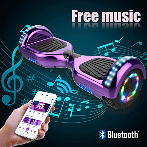 GeekMe Hoverboard Go Kart Attachment: Bluetooth, LED, Gift
