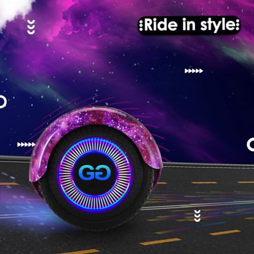 Pink G1 Galaxy Hoverboard with Hoverkart Bundle