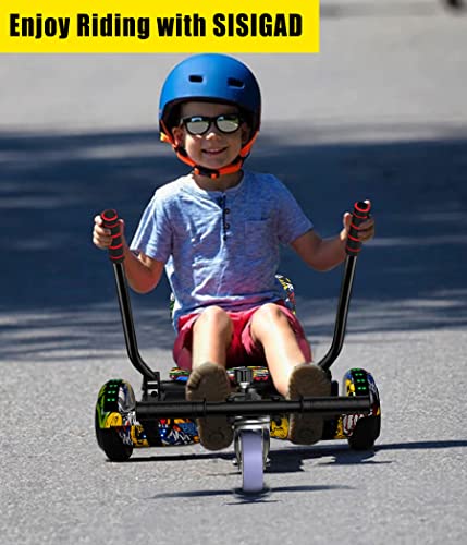 Hoverboard Go Kart Seat with LED Lights & Bluetooth