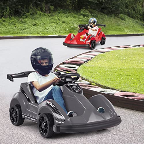 COSTWAY 6V Electric Go Kart, Remote Controlled Ride