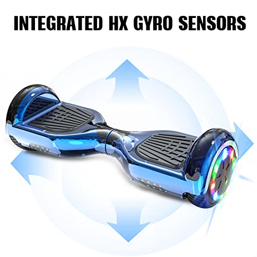 GeekMe 6.5" Hoverboard with Seat, LED Lights