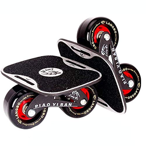 Upgraded PowerRider Drift Skates: Portable Roller Skate Deck