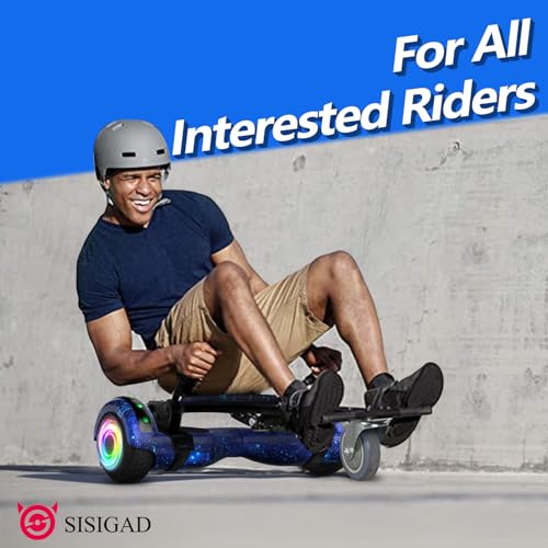 6.5" LED Hoverboard Go Kart Bundle with Bluetooth Speaker
