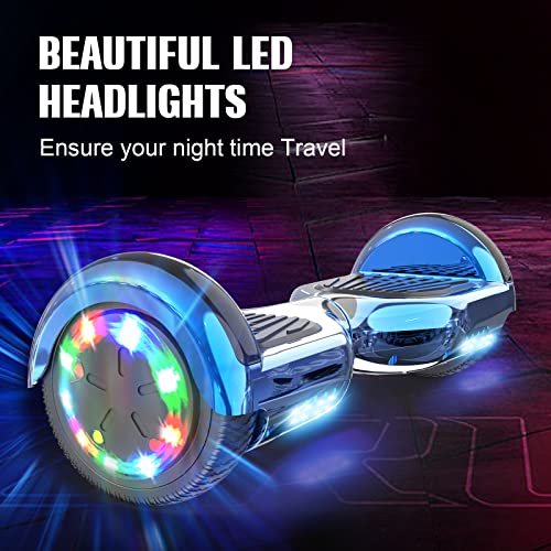 GeekMe 6.5" Hoverboard with Seat, LED Lights