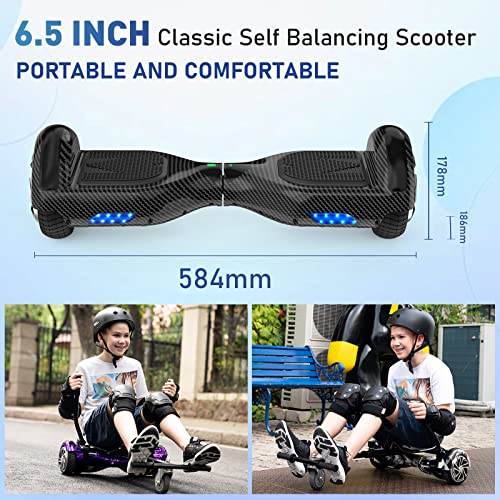 HITWAY 6.5" Hoverboards + Hoverkart + Bluetooth - Kids' Gift