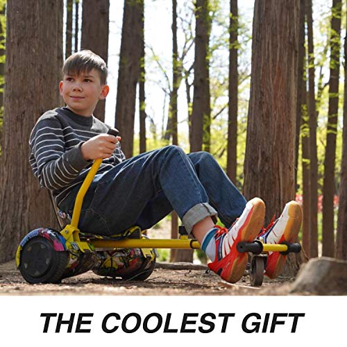 GeekMe 6.5" Hoverboard with Seat, LED Lights
