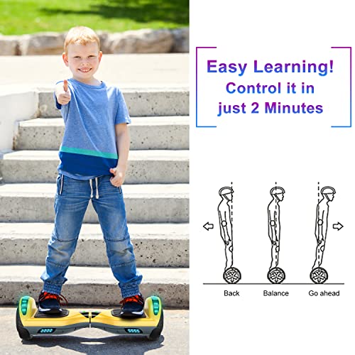 6.5" Bluetooth Hoverboard with LED Lights | Adult & Kids