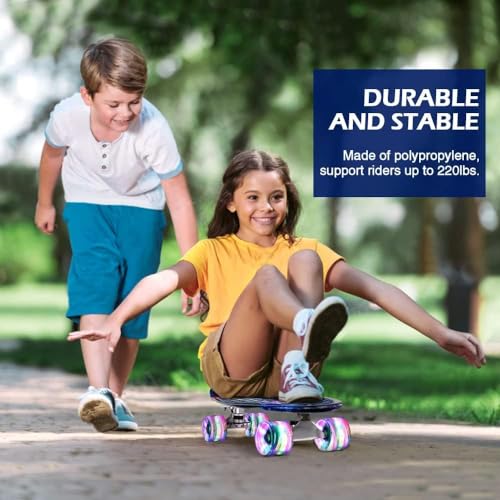 LED Light-Up Cruiser Skateboard for Kids, Teens, Adults