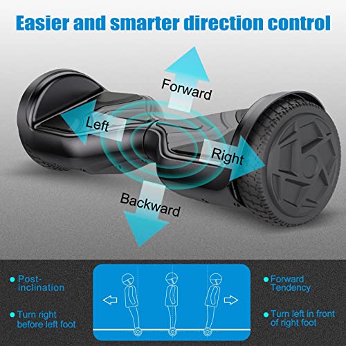 SISIGAD 6.5" Hoverboard with Bluetooth for All Ages