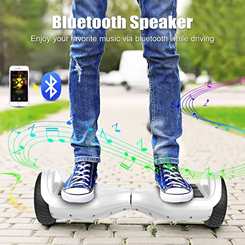 SISIGAD 6.5" Hoverboard with Bluetooth for All Ages