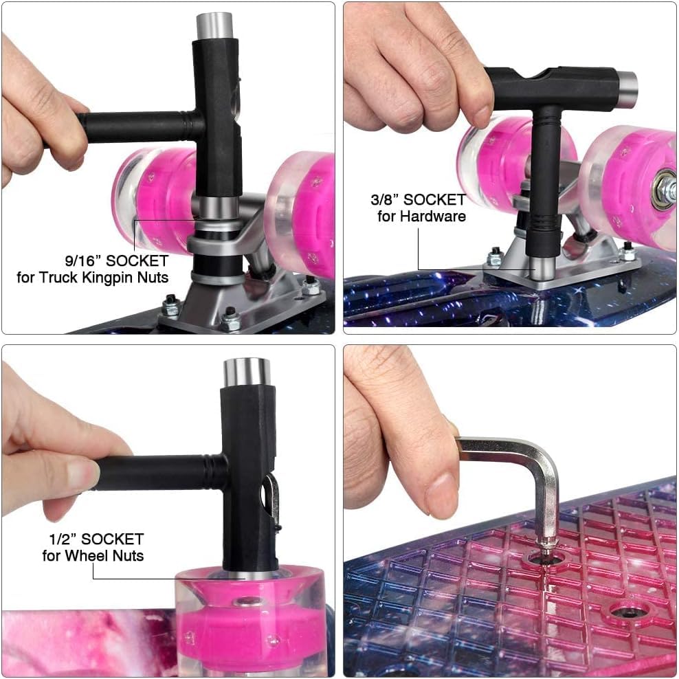 LED Light-Up Cruiser Skateboard for Kids, Teens, Adults