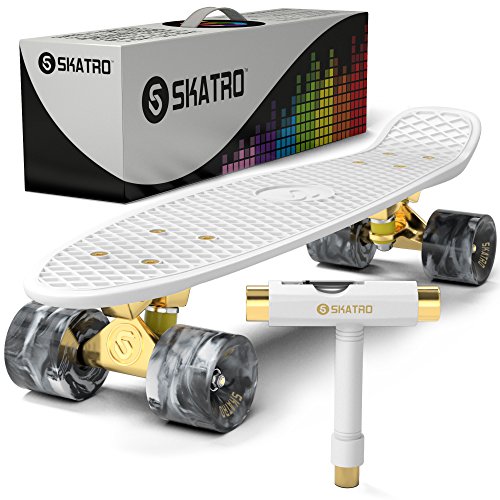 Skatro Mini Cruiser Skateboard: Retro Style, Complete