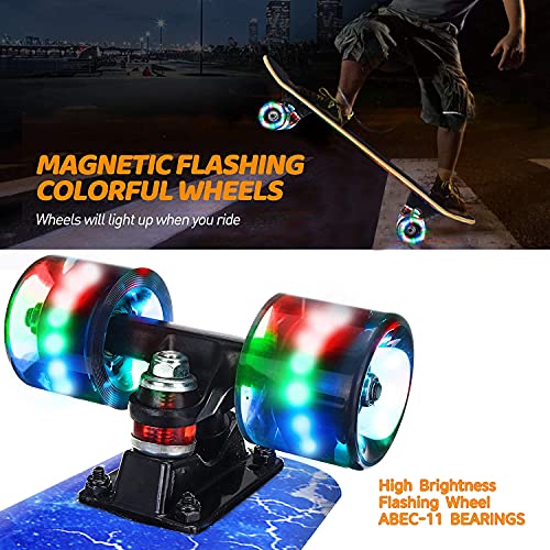 Colorful Flashing Wheels Skateboard for Beginners and Beyond