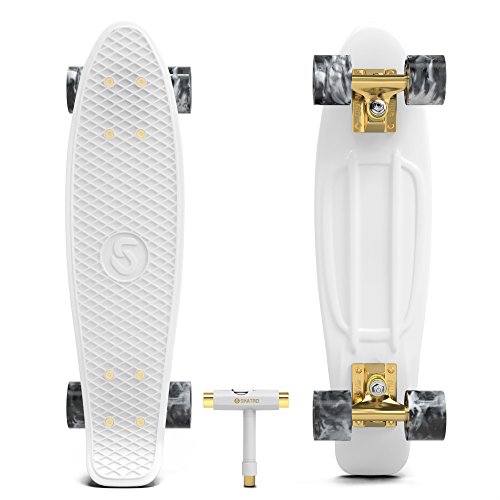 Skatro Mini Cruiser Skateboard: Retro Style, Complete