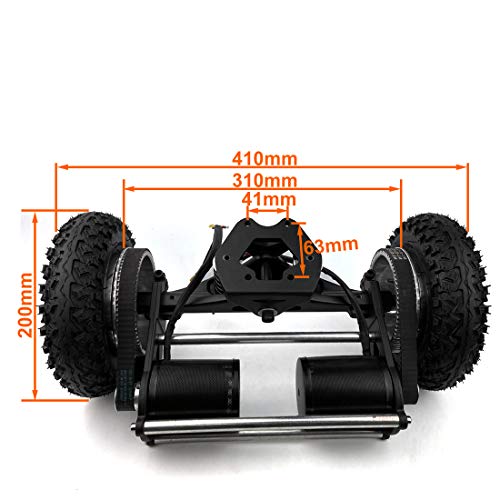 Electric Mountain Skateboard Conversion Kit - 4WD, LCD Remote