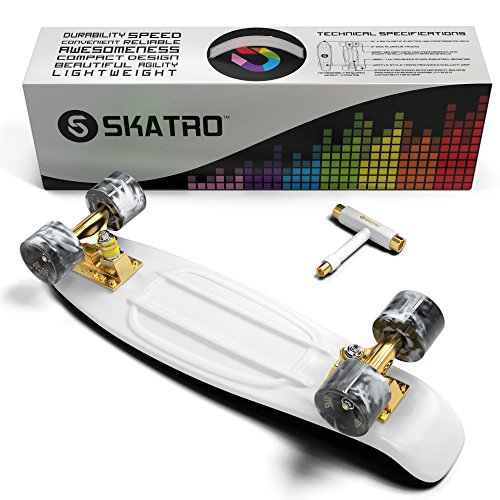 Skatro Mini Cruiser Skateboard: Retro Style, Complete