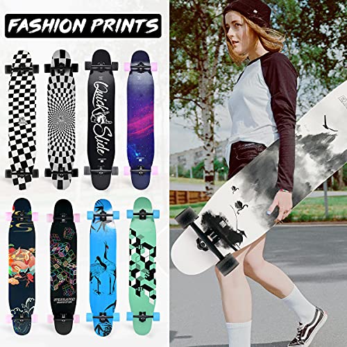 Opurtdor Maple Wood Longboard 46"x8" (Ink Painting)