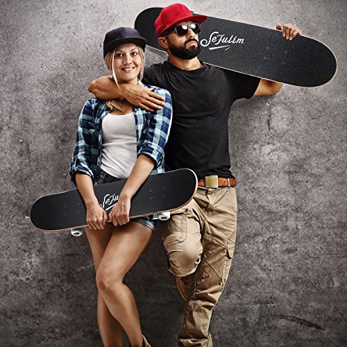 Sefulim 31 x 8 Inch Complete Skateboard