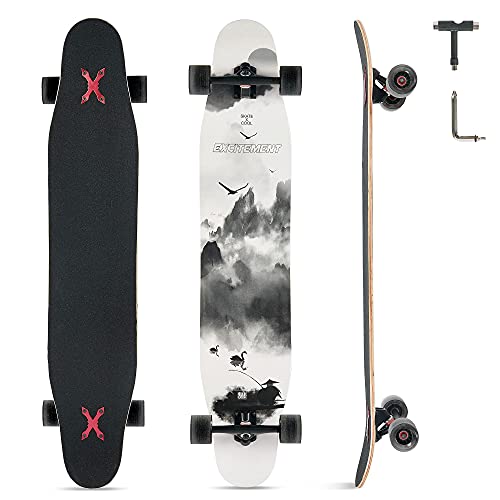Opurtdor Maple Wood Longboard 46"x8" (Ink Painting)