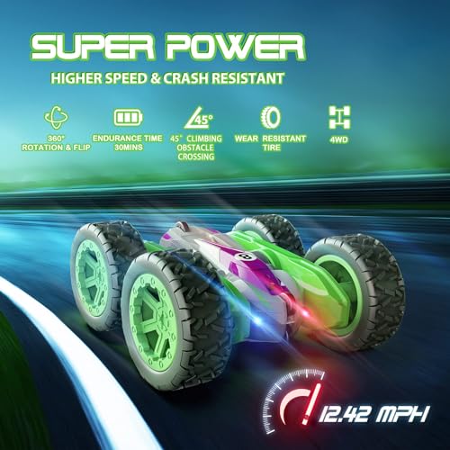 LED Light Remote Control Cars for Kids