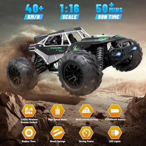 High Speed Off-Road RC Car: 1:16 Scale Monster Truck