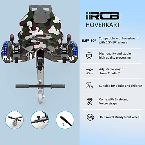 RCB Hoverboards with Go Kart Seat Bundle