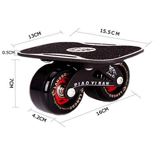 Upgraded PowerRider Drift Skates: Portable Roller Skate Deck