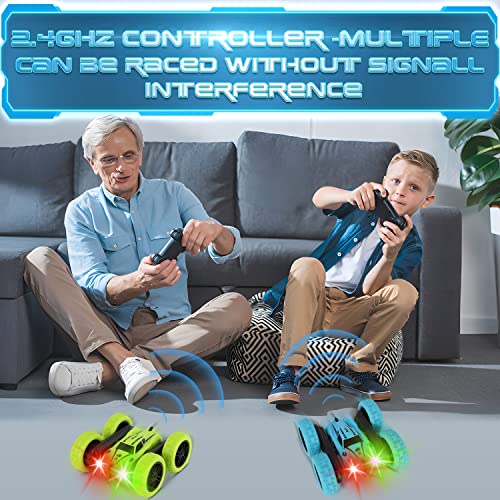 CYM LED RC Stunt Car, 4WD Control, 360° Flips