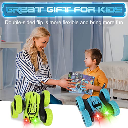 CYM LED RC Stunt Car, 4WD Control, 360° Flips