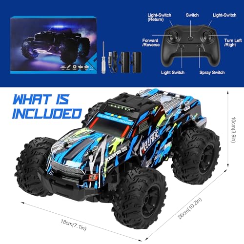 MOJINO All-Terrain RC Car with Spraying and Lighting