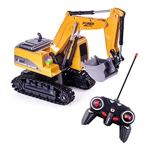 Remote Control Excavator Digger for Kids - 1:24 Scale