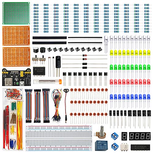 Electronics Starter Kit with E-Book, Breadboard & More