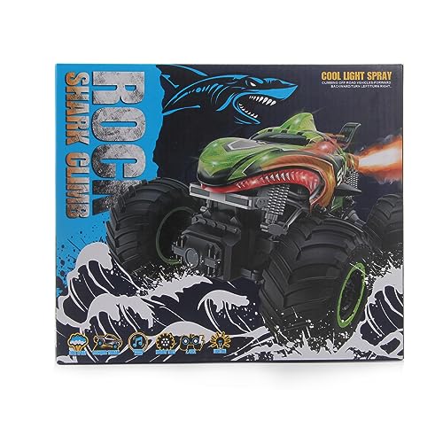 1:16 Scale RC Monster Truck with Spray Mist Music LED Lights