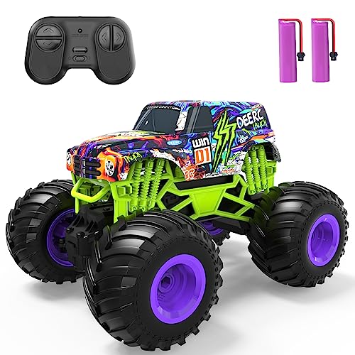 DEERC RC Monster Truck Toy, 1:16 Scale, High Speed