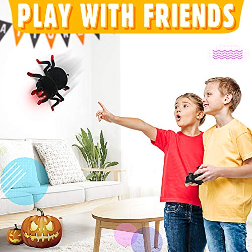 Dual Mode Remote Control Spider with LED Eyes