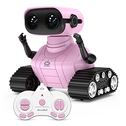 Rechargeable RC Robot Toy - LED Eyes & Music!